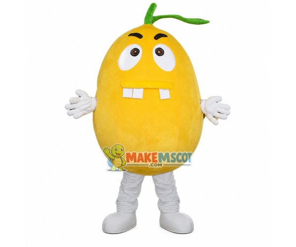 Cartoon Lemon With Buck Teeth Mascot Costume Cartoon Lemon With Buck Teeth Mascot Costume