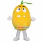 Cartoon Lemon With Buck Teeth Mascot Costume