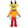Yellow Reindeer of Battery Company Mascot Costume