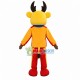 Yellow Reindeer of Battery Company Mascot Costume