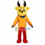 Yellow Reindeer of Battery Company Mascot Costume