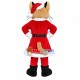 Warm Christmas Wolf Couple Mascot Costume