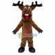 Glad The Plush Brown Moose Mascot Costume Glad The Plush Brown Moose Mascot Costume