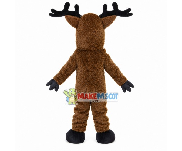 Glad The Plush Brown Moose Mascot Costume Glad The Plush Brown Moose Mascot Costume