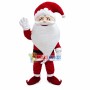 Thick White Bearded Santa Claus Mascot Costume