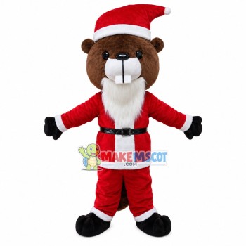 Brown Beaver Mascot Costume For Christmas