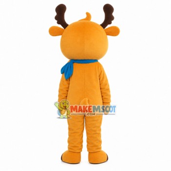 Adult Cartoon Orange Fawn Mascot Costume Adult Cartoon Orange Fawn Mascot Costume
