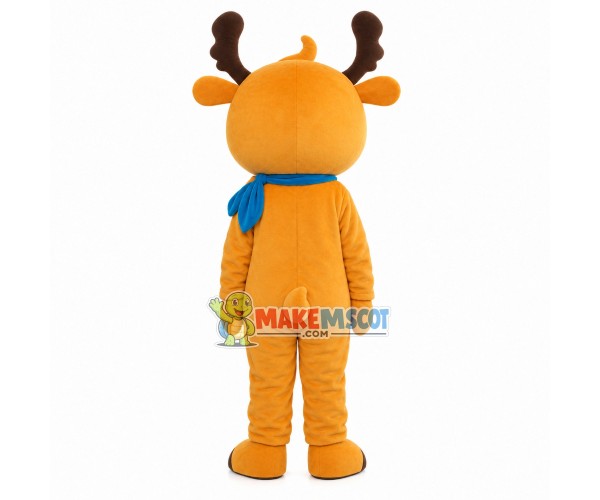 Adult Cartoon Orange Fawn Mascot Costume Adult Cartoon Orange Fawn Mascot Costume