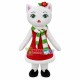 Pretty Green-eyed Cat of Christmas Mascot Costume Pretty Green-eyed Cat of Christmas Mascot Costume