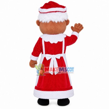 White-haired Christmas Granny Mascot Costume White-haired Christmas Granny Mascot Costume