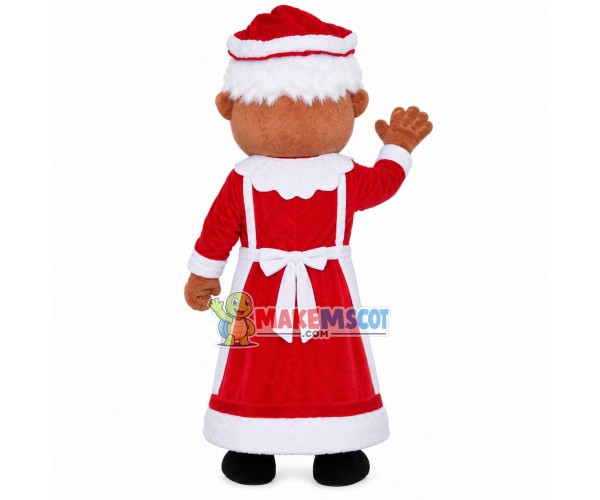 White-haired Christmas Granny Mascot Costume White-haired Christmas Granny Mascot Costume