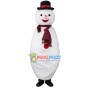Christmas Snowman Wrapped Over Mascot Costume