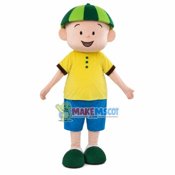 Little Boy In Watermelon Hat Mascot Costume Little Boy In Watermelon Hat Mascot Costume