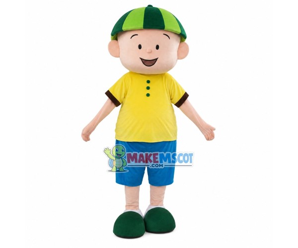 Little Boy In Watermelon Hat Mascot Costume Little Boy In Watermelon Hat Mascot Costume