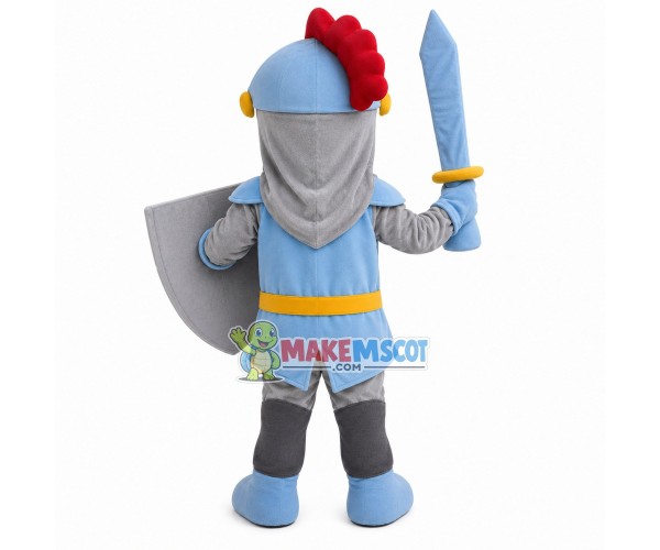 Cavalry Holding Cross Shield Mascot Costume