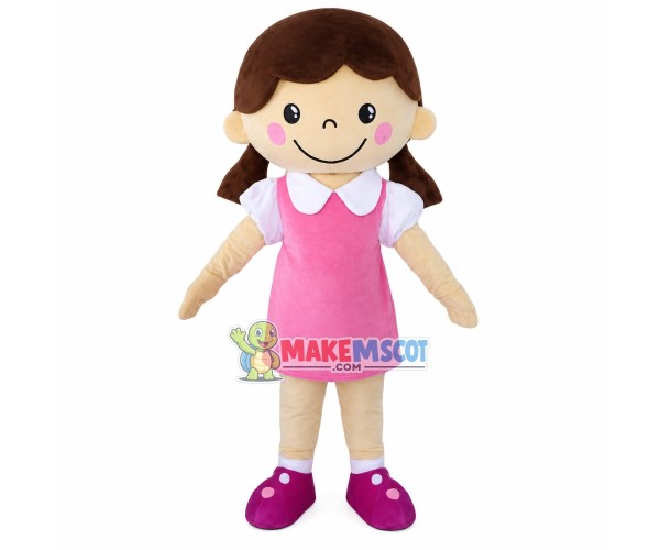 Kindergarten Children In Blouses Mascot Costume Kindergarten Children In Blouses Mascot Costume