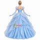 Cinderella Wearing Blue Princess Dress Mascot Costume Cinderella Wearing Blue Princess Dress Mascot Costume