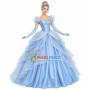 Cinderella Wearing Blue Princess Dress Mascot Costume