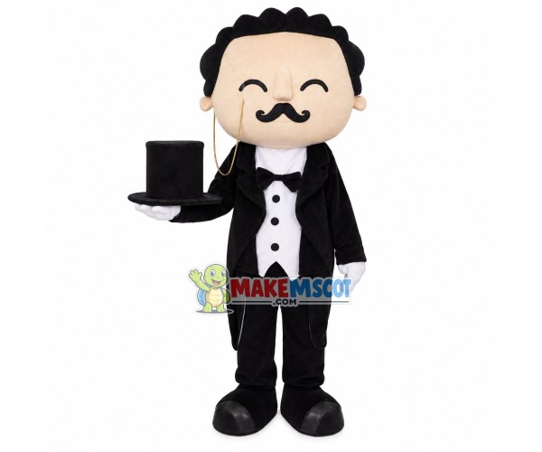 Professional Old Housekeeper Mascot Costume Professional Old Housekeeper Mascot Costume