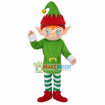 Innocent Green Eyes Nature Elf Mascot Costume