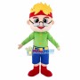 The Energetic Blond Grandpa Mascot Costume