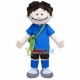 Positive Boy Student Mascot Costume