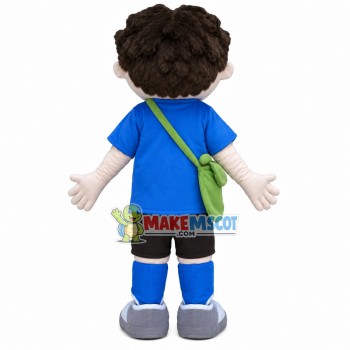 Positive Boy Student Mascot Costume Positive Boy Student Mascot Costume