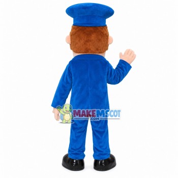 Helpful Service Man In The Uniform Mascot Costume Helpful Service Man In The Uniform Mascot Costume