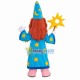 Magician In Star Robe Mascot Costume Magician In Star Robe Mascot Costume