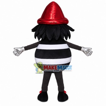 Evil Elf With Round Body Mascot Costume Evil Elf With Round Body Mascot Costume