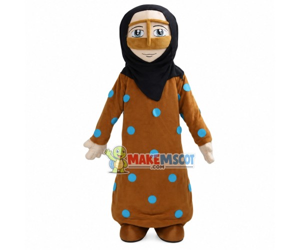 Arab Woman Wrapped All Over Mascot Costume Arab Woman Wrapped All Over Mascot Costume
