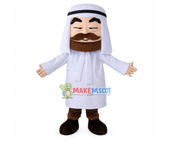 Wealthy Arab Boss Mascot Costume Wealthy Arab Boss Mascot Costume