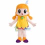 Lovely Big-eyed Blond Girl Mascot Costume