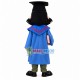 Graduate Doctoral Student Holding Dictionary Mascot Costume Graduate Doctoral Student Holding Dictionary Mascot Costume