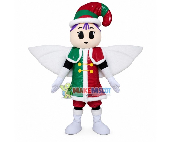 Christmas Angle Elf Mascot Costume Christmas Angle Elf Mascot Costume
