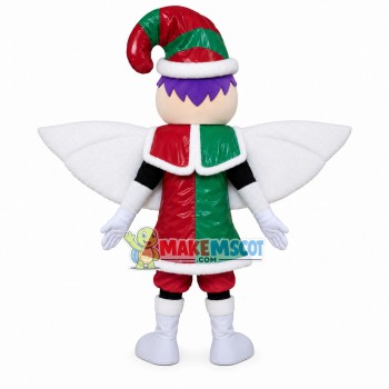 Christmas Angle Elf Mascot Costume Christmas Angle Elf Mascot Costume