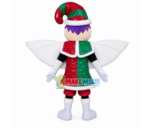 Christmas Angle Elf Mascot Costume Christmas Angle Elf Mascot Costume