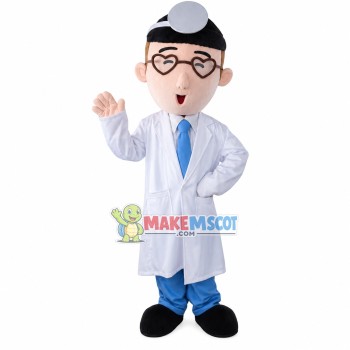 Chief Physician Under Diagnosis Mascot Costume Chief Physician Under Diagnosis Mascot Costume