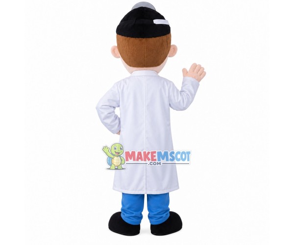 Chief Physician Under Diagnosis Mascot Costume Chief Physician Under Diagnosis Mascot Costume