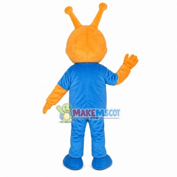 Orange Alien Monocular Mascot Costume Orange Alien Monocular Mascot Costume