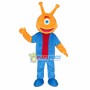 Orange Alien Monocular Mascot Costume