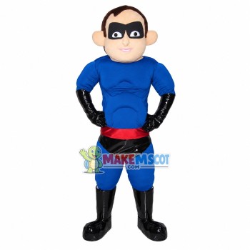 Robust Thief With Blindfold Mascot Costume