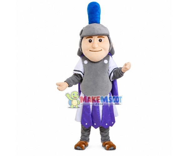 Fully Equipped Brave Soldier Mascot Costume