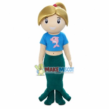 Dressed Up Aquarium Girl Mascot Costume