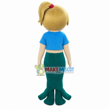 Dressed Up Aquarium Girl Mascot Costume Dressed Up Aquarium Girl Mascot Costume