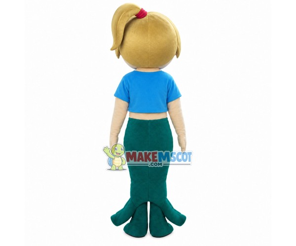 Dressed Up Aquarium Girl Mascot Costume Dressed Up Aquarium Girl Mascot Costume