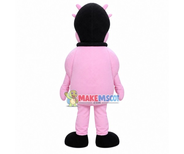 Vivid Cartoon Pink Dragon Mascot Costume Vivid Cartoon Pink Dragon Mascot Costume