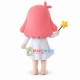 Pure Fairy With Long Pink Hair Mascot Costume Pure Fairy With Long Pink Hair Mascot Costume