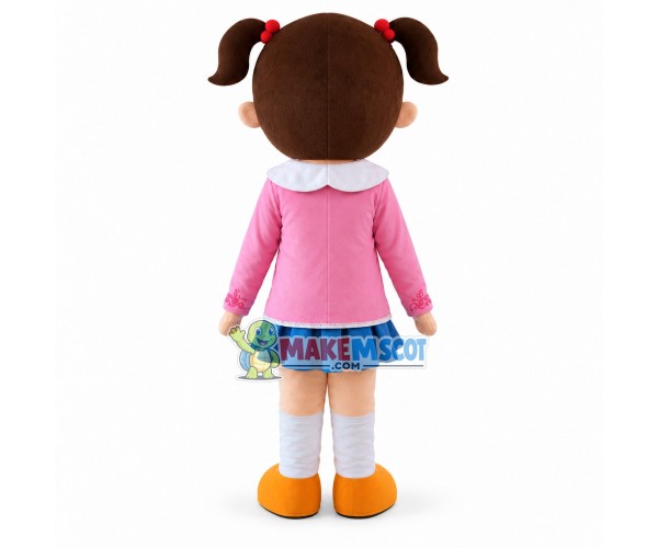 Sunny Positive Young Pioneer Mascot Costume Sunny Positive Young Pioneer Mascot Costume