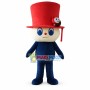 Cartoon Soft Doll In The Top Hat Mascot Costume
